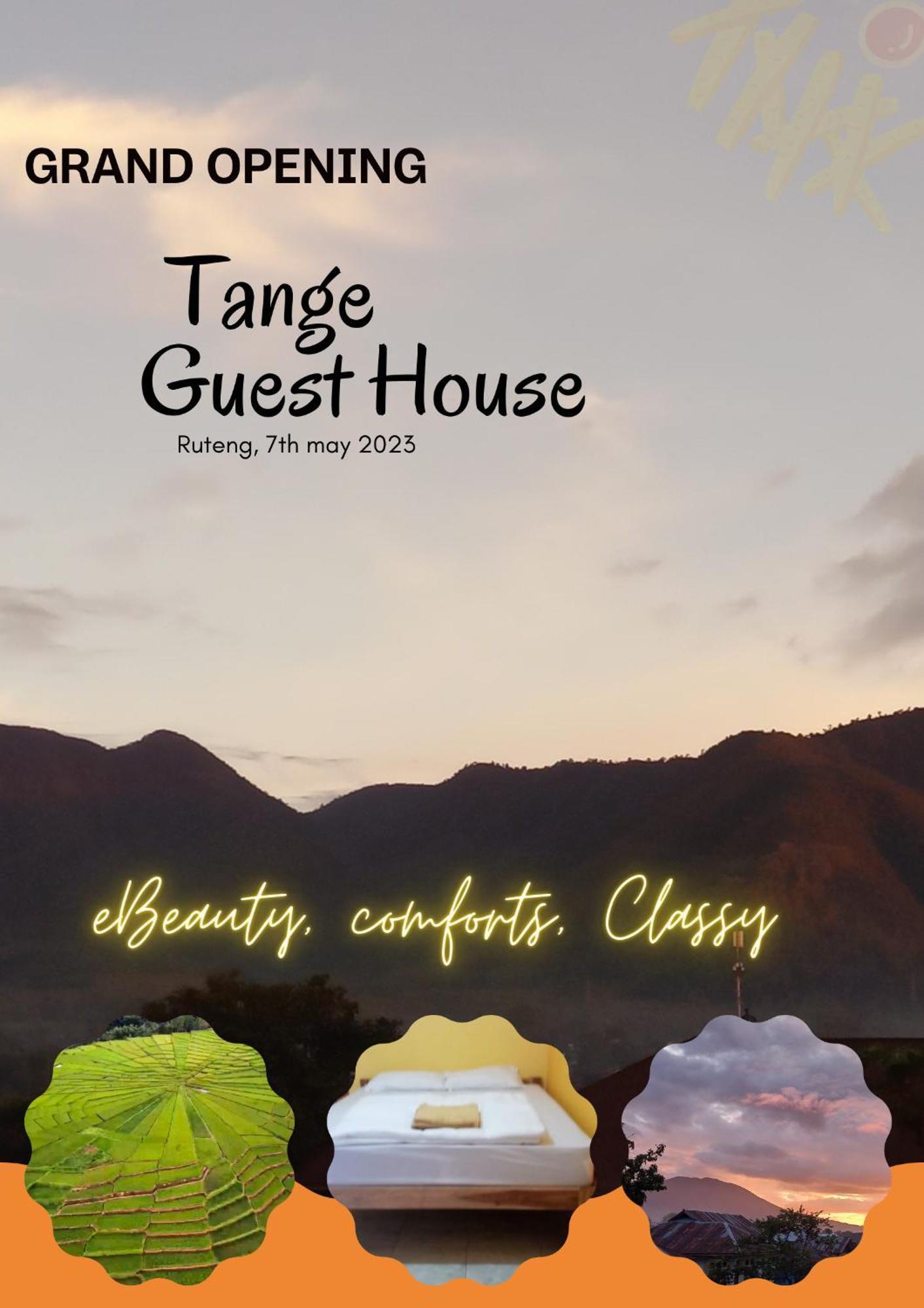 Tange Guest House Рутенг Экстерьер фото